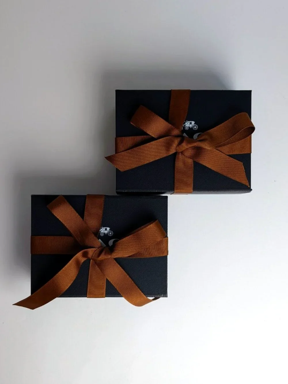 Coach Magnetic Gift Boxes with Ribbons & Tissue Paper